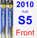 Front Wiper Blade Pack for 2010 Audi S5 - Hybrid