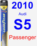 Passenger Wiper Blade for 2010 Audi S5 - Hybrid