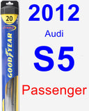 Passenger Wiper Blade for 2012 Audi S5 - Hybrid