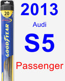 Passenger Wiper Blade for 2013 Audi S5 - Hybrid