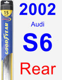 Rear Wiper Blade for 2002 Audi S6 - Hybrid