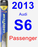 Passenger Wiper Blade for 2013 Audi S6 - Hybrid