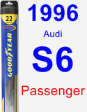 Passenger Wiper Blade for 1996 Audi S6 - Hybrid