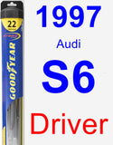 Driver Wiper Blade for 1997 Audi S6 - Hybrid