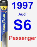 Passenger Wiper Blade for 1997 Audi S6 - Hybrid