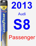 Passenger Wiper Blade for 2013 Audi S8 - Hybrid