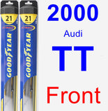 Front Wiper Blade Pack for 2000 Audi TT - Hybrid