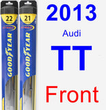 Front Wiper Blade Pack for 2013 Audi TT - Hybrid