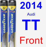 Front Wiper Blade Pack for 2014 Audi TT - Hybrid
