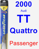 Passenger Wiper Blade for 2000 Audi TT Quattro - Hybrid