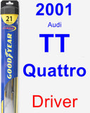 Driver Wiper Blade for 2001 Audi TT Quattro - Hybrid