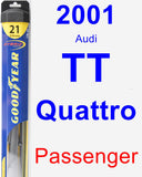 Passenger Wiper Blade for 2001 Audi TT Quattro - Hybrid