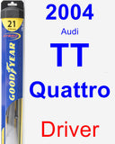Driver Wiper Blade for 2004 Audi TT Quattro - Hybrid