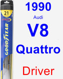 Driver Wiper Blade for 1990 Audi V8 Quattro - Hybrid