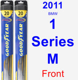 Front Wiper Blade Pack for 2011 BMW 1 Series M - Hybrid