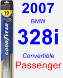 Passenger Wiper Blade for 2007 BMW 328i - Hybrid