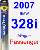 Passenger Wiper Blade for 2007 BMW 328i - Hybrid