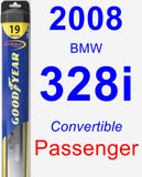 Passenger Wiper Blade for 2008 BMW 328i - Hybrid