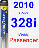 Passenger Wiper Blade for 2010 BMW 328i - Hybrid