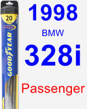 Passenger Wiper Blade for 1998 BMW 328i - Hybrid