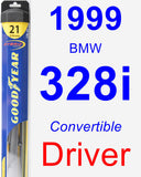 Driver Wiper Blade for 1999 BMW 328i - Hybrid