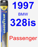 Passenger Wiper Blade for 1997 BMW 328is - Hybrid