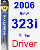 Driver Wiper Blade for 2006 BMW 323i - Hybrid