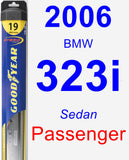 Passenger Wiper Blade for 2006 BMW 323i - Hybrid