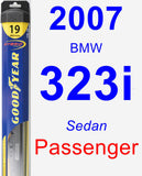 Passenger Wiper Blade for 2007 BMW 323i - Hybrid