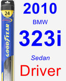 Driver Wiper Blade for 2010 BMW 323i - Hybrid