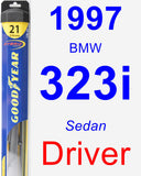 Driver Wiper Blade for 1997 BMW 323i - Hybrid