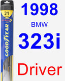 Driver Wiper Blade for 1998 BMW 323i - Hybrid