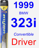 Driver Wiper Blade for 1999 BMW 323i - Hybrid