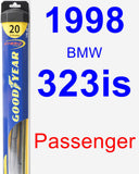 Passenger Wiper Blade for 1998 BMW 323is - Hybrid