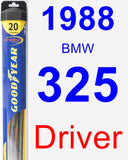 Driver Wiper Blade for 1988 BMW 325 - Hybrid