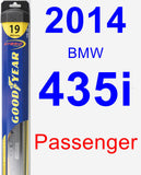 Passenger Wiper Blade for 2014 BMW 435i - Hybrid