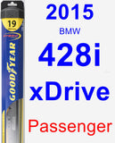 Passenger Wiper Blade for 2015 BMW 428i xDrive - Hybrid