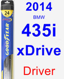 Driver Wiper Blade for 2014 BMW 435i xDrive - Hybrid