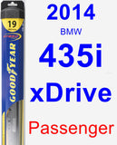 Passenger Wiper Blade for 2014 BMW 435i xDrive - Hybrid