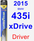 Driver Wiper Blade for 2015 BMW 435i xDrive - Hybrid