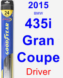 Driver Wiper Blade for 2015 BMW 435i Gran Coupe - Hybrid