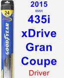 Driver Wiper Blade for 2015 BMW 435i xDrive Gran Coupe - Hybrid