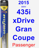 Passenger Wiper Blade for 2015 BMW 435i xDrive Gran Coupe - Hybrid