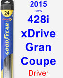 Driver Wiper Blade for 2015 BMW 428i xDrive Gran Coupe - Hybrid