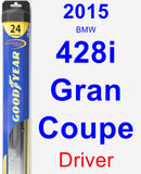Driver Wiper Blade for 2015 BMW 428i Gran Coupe - Hybrid