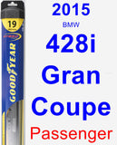 Passenger Wiper Blade for 2015 BMW 428i Gran Coupe - Hybrid