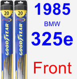 Front Wiper Blade Pack for 1985 BMW 325e - Hybrid