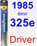 Driver Wiper Blade for 1985 BMW 325e - Hybrid