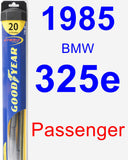 Passenger Wiper Blade for 1985 BMW 325e - Hybrid