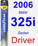 Driver Wiper Blade for 2006 BMW 325i - Hybrid